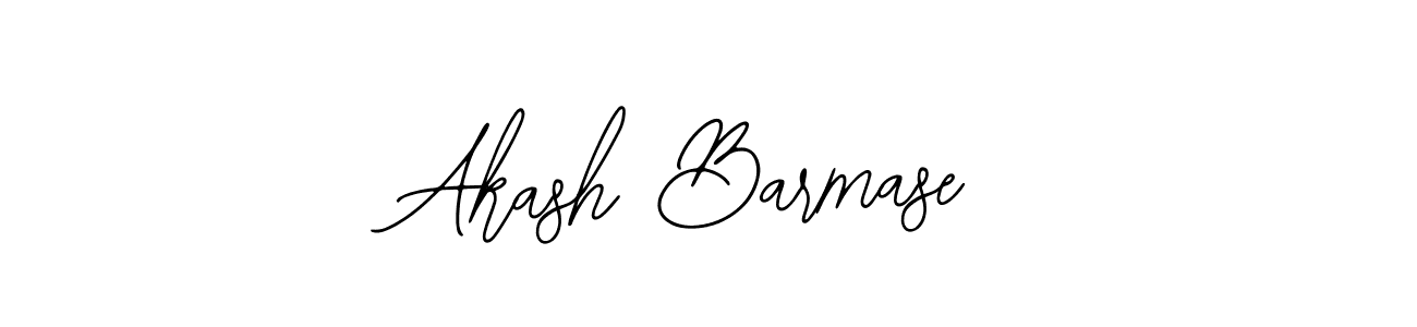 How to make Akash Barmase name signature. Use Bearetta-2O07w style for creating short signs online. This is the latest handwritten sign. Akash Barmase signature style 12 images and pictures png