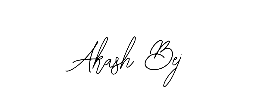 Use a signature maker to create a handwritten signature online. With this signature software, you can design (Bearetta-2O07w) your own signature for name Akash Bej. Akash Bej signature style 12 images and pictures png