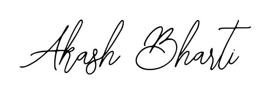 A sleek calligraphic signature for name Akash Bharti utilizing Bearetta-2O07w styling. Great for adding personal signatures to photos and art. Akash Bharti signature style 12 images and pictures png