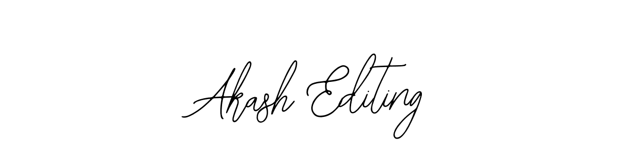 Design your own signature with our free online signature maker. With this signature software, you can create a handwritten (Bearetta-2O07w) signature for name Akash Editing. Akash Editing signature style 12 images and pictures png