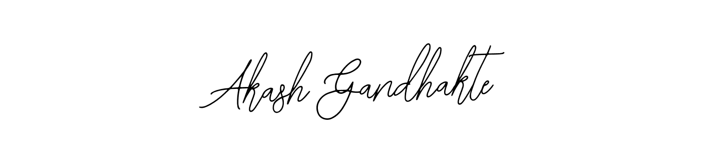 Use a signature maker to create a handwritten signature online. With this signature software, you can design (Bearetta-2O07w) your own signature for name Akash Gandhakte. Akash Gandhakte signature style 12 images and pictures png
