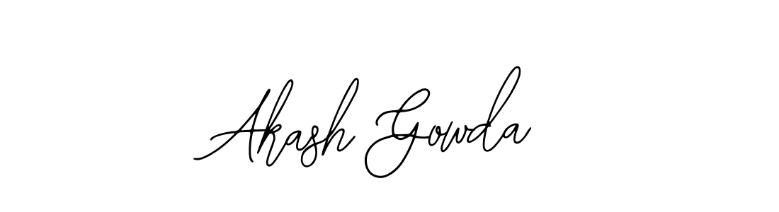 Design your own signature with our free online signature maker. With this signature software, you can create a handwritten (Bearetta-2O07w) signature for name Akash Gowda. Akash Gowda signature style 12 images and pictures png