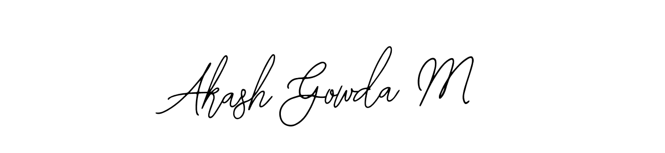 Create a beautiful signature design for name Akash Gowda M. With this signature (Bearetta-2O07w) fonts, you can make a handwritten signature for free. Akash Gowda M signature style 12 images and pictures png