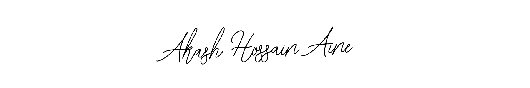 How to make Akash Hossain Aine name signature. Use Bearetta-2O07w style for creating short signs online. This is the latest handwritten sign. Akash Hossain Aine signature style 12 images and pictures png