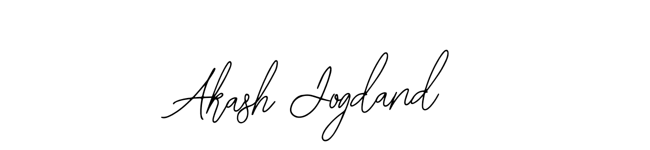 How to make Akash Jogdand name signature. Use Bearetta-2O07w style for creating short signs online. This is the latest handwritten sign. Akash Jogdand signature style 12 images and pictures png