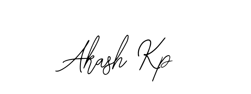 How to make Akash Kp signature? Bearetta-2O07w is a professional autograph style. Create handwritten signature for Akash Kp name. Akash Kp signature style 12 images and pictures png