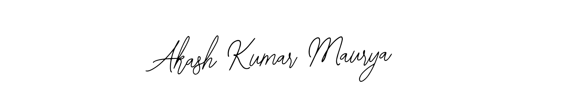 How to make Akash Kumar Maurya name signature. Use Bearetta-2O07w style for creating short signs online. This is the latest handwritten sign. Akash Kumar Maurya signature style 12 images and pictures png