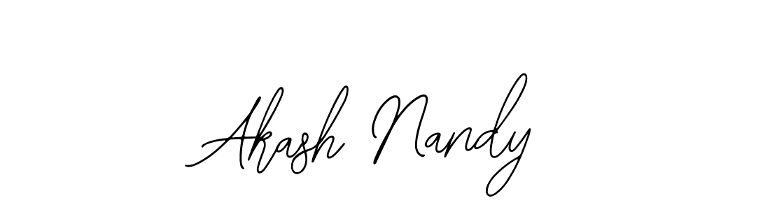 You should practise on your own different ways (Bearetta-2O07w) to write your name (Akash Nandy) in signature. don't let someone else do it for you. Akash Nandy signature style 12 images and pictures png