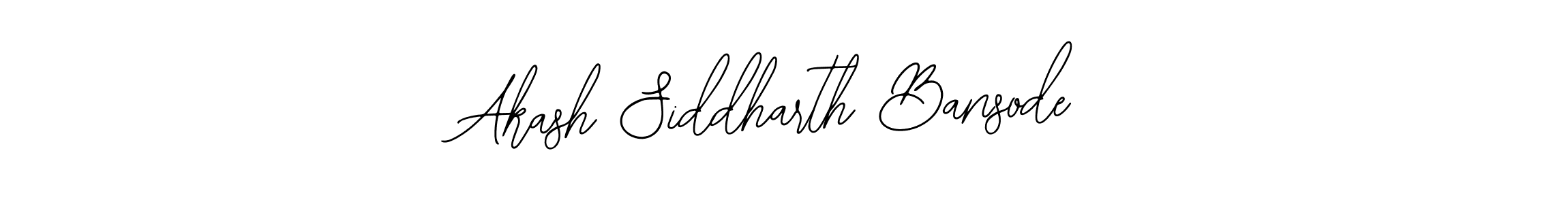 Use a signature maker to create a handwritten signature online. With this signature software, you can design (Bearetta-2O07w) your own signature for name Akash Siddharth Bansode. Akash Siddharth Bansode signature style 12 images and pictures png