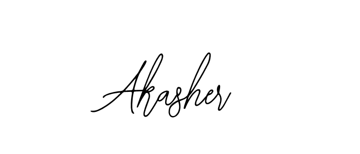 Design your own signature with our free online signature maker. With this signature software, you can create a handwritten (Bearetta-2O07w) signature for name Akasher. Akasher signature style 12 images and pictures png