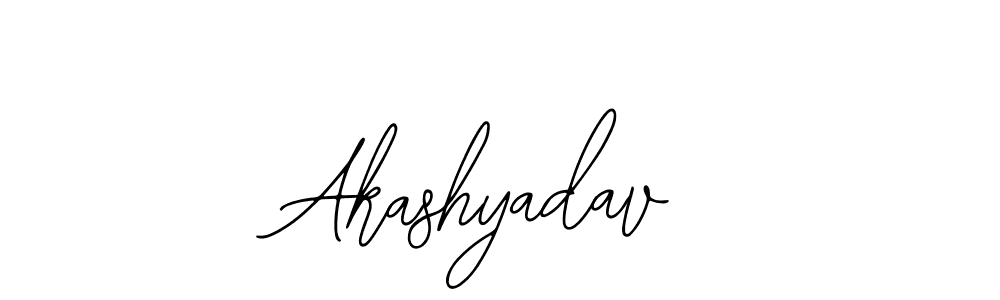 How to make Akashyadav name signature. Use Bearetta-2O07w style for creating short signs online. This is the latest handwritten sign. Akashyadav signature style 12 images and pictures png