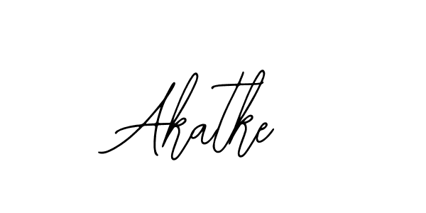 Use a signature maker to create a handwritten signature online. With this signature software, you can design (Bearetta-2O07w) your own signature for name Akatke. Akatke signature style 12 images and pictures png