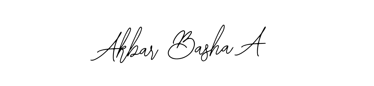 Make a beautiful signature design for name Akbar Basha A. With this signature (Bearetta-2O07w) style, you can create a handwritten signature for free. Akbar Basha A signature style 12 images and pictures png