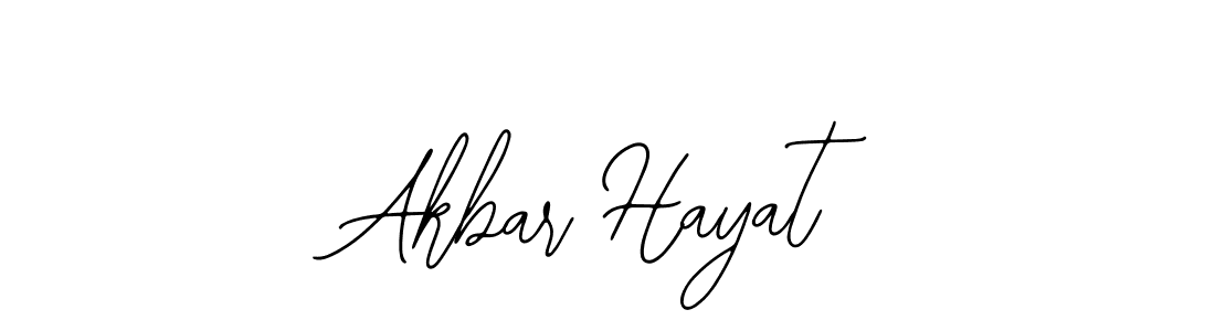 How to make Akbar Hayat signature? Bearetta-2O07w is a professional autograph style. Create handwritten signature for Akbar Hayat name. Akbar Hayat signature style 12 images and pictures png