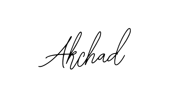 Use a signature maker to create a handwritten signature online. With this signature software, you can design (Bearetta-2O07w) your own signature for name Akchad. Akchad signature style 12 images and pictures png