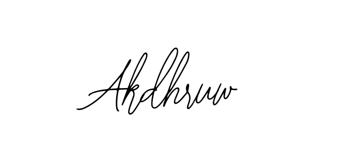 Akdhruw stylish signature style. Best Handwritten Sign (Bearetta-2O07w) for my name. Handwritten Signature Collection Ideas for my name Akdhruw. Akdhruw signature style 12 images and pictures png