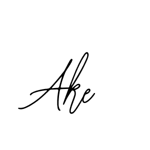 How to make Ake signature? Bearetta-2O07w is a professional autograph style. Create handwritten signature for Ake name. Ake signature style 12 images and pictures png