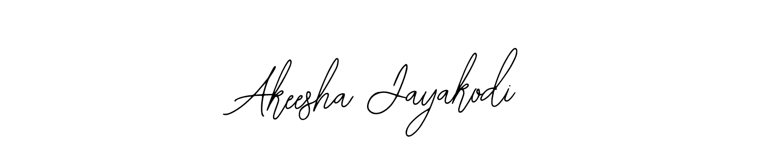 How to make Akeesha Jayakodi name signature. Use Bearetta-2O07w style for creating short signs online. This is the latest handwritten sign. Akeesha Jayakodi signature style 12 images and pictures png