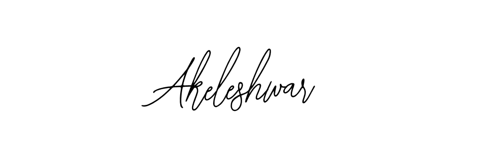 Use a signature maker to create a handwritten signature online. With this signature software, you can design (Bearetta-2O07w) your own signature for name Akeleshwar. Akeleshwar signature style 12 images and pictures png