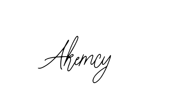 How to make Akemcy signature? Bearetta-2O07w is a professional autograph style. Create handwritten signature for Akemcy name. Akemcy signature style 12 images and pictures png