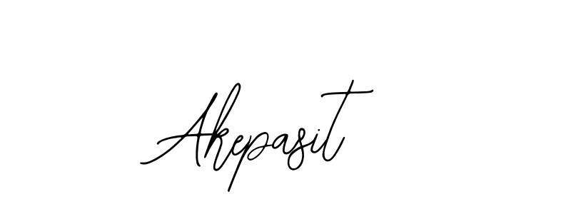 You should practise on your own different ways (Bearetta-2O07w) to write your name (Akepasit) in signature. don't let someone else do it for you. Akepasit signature style 12 images and pictures png