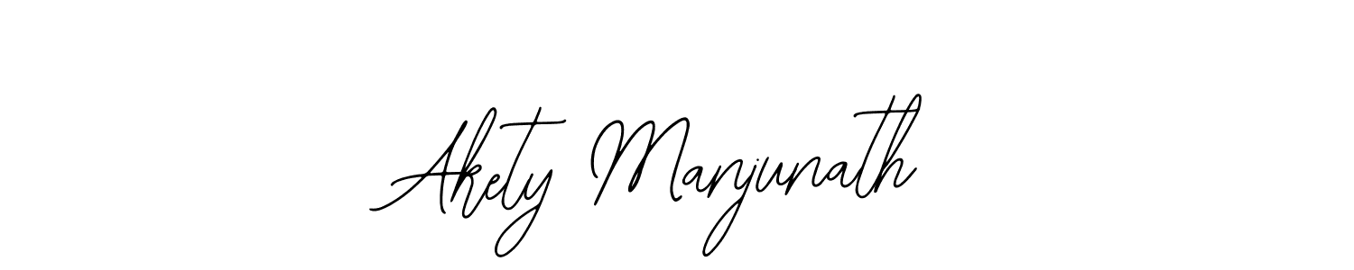 How to make Akety Manjunath signature? Bearetta-2O07w is a professional autograph style. Create handwritten signature for Akety Manjunath name. Akety Manjunath signature style 12 images and pictures png