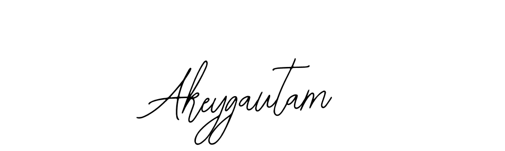 How to make Akeygautam signature? Bearetta-2O07w is a professional autograph style. Create handwritten signature for Akeygautam name. Akeygautam signature style 12 images and pictures png