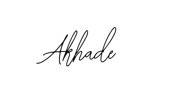 The best way (Bearetta-2O07w) to make a short signature is to pick only two or three words in your name. The name Akhade include a total of six letters. For converting this name. Akhade signature style 12 images and pictures png