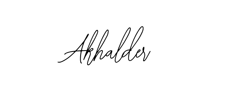 if you are searching for the best signature style for your name Akhalder. so please give up your signature search. here we have designed multiple signature styles  using Bearetta-2O07w. Akhalder signature style 12 images and pictures png