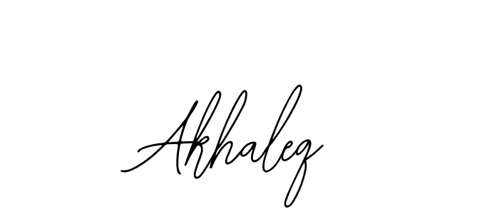 How to make Akhaleq name signature. Use Bearetta-2O07w style for creating short signs online. This is the latest handwritten sign. Akhaleq signature style 12 images and pictures png