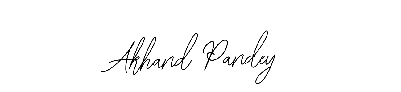 How to make Akhand Pandey signature? Bearetta-2O07w is a professional autograph style. Create handwritten signature for Akhand Pandey name. Akhand Pandey signature style 12 images and pictures png