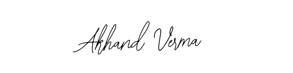 Use a signature maker to create a handwritten signature online. With this signature software, you can design (Bearetta-2O07w) your own signature for name Akhand Verma. Akhand Verma signature style 12 images and pictures png