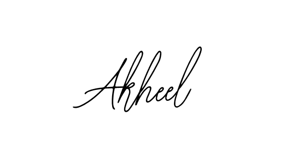 Similarly Bearetta-2O07w is the best handwritten signature design. Signature creator online .You can use it as an online autograph creator for name Akheel. Akheel signature style 12 images and pictures png