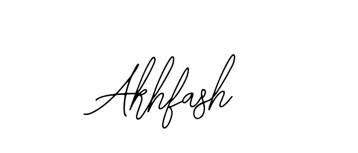 Use a signature maker to create a handwritten signature online. With this signature software, you can design (Bearetta-2O07w) your own signature for name Akhfash. Akhfash signature style 12 images and pictures png