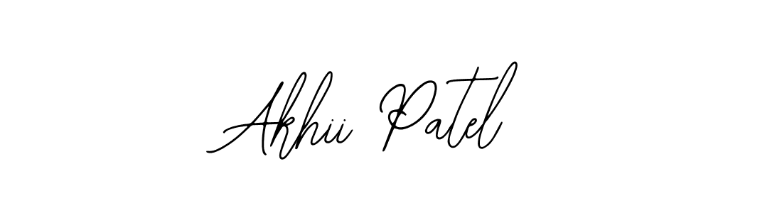 Use a signature maker to create a handwritten signature online. With this signature software, you can design (Bearetta-2O07w) your own signature for name Akhii Patel. Akhii Patel signature style 12 images and pictures png