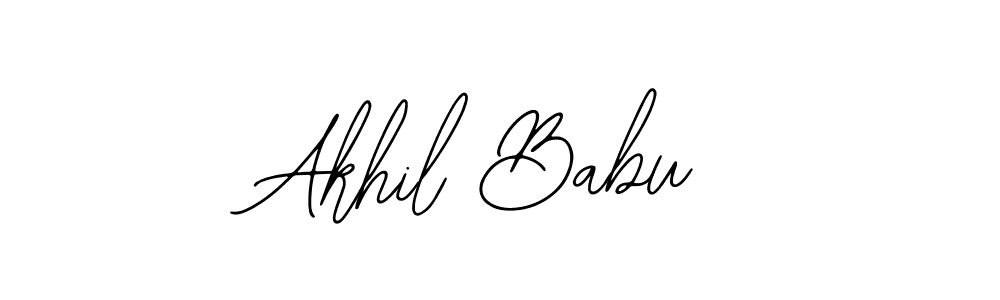 Design your own signature with our free online signature maker. With this signature software, you can create a handwritten (Bearetta-2O07w) signature for name Akhil Babu. Akhil Babu signature style 12 images and pictures png