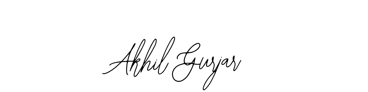 Use a signature maker to create a handwritten signature online. With this signature software, you can design (Bearetta-2O07w) your own signature for name Akhil Gurjar. Akhil Gurjar signature style 12 images and pictures png