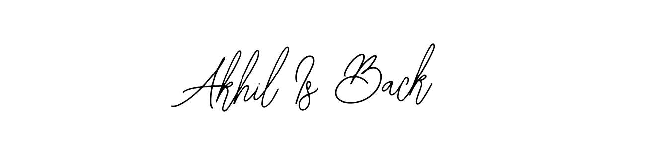 You can use this online signature creator to create a handwritten signature for the name Akhil Is Back. This is the best online autograph maker. Akhil Is Back signature style 12 images and pictures png