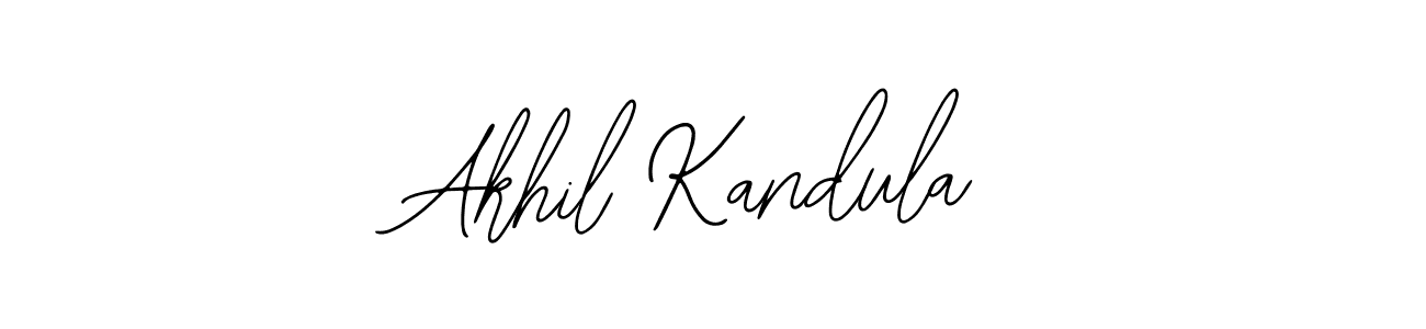 How to make Akhil Kandula signature? Bearetta-2O07w is a professional autograph style. Create handwritten signature for Akhil Kandula name. Akhil Kandula signature style 12 images and pictures png