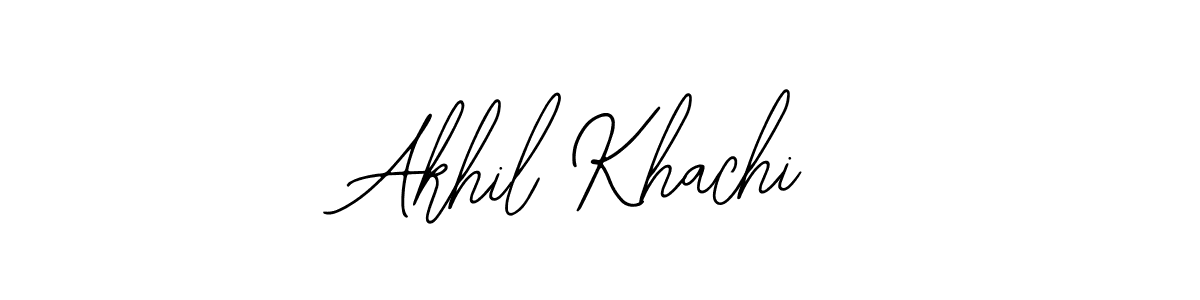 Use a signature maker to create a handwritten signature online. With this signature software, you can design (Bearetta-2O07w) your own signature for name Akhil Khachi. Akhil Khachi signature style 12 images and pictures png