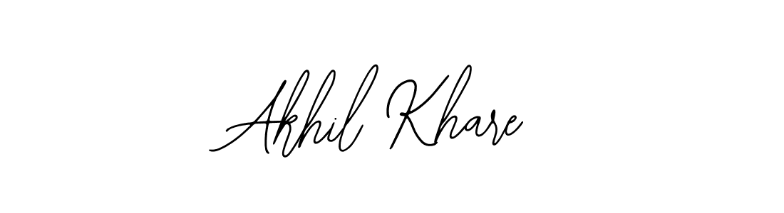 How to make Akhil Khare name signature. Use Bearetta-2O07w style for creating short signs online. This is the latest handwritten sign. Akhil Khare signature style 12 images and pictures png