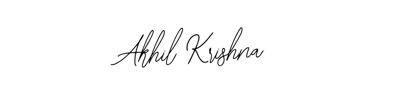 Akhil Krishna stylish signature style. Best Handwritten Sign (Bearetta-2O07w) for my name. Handwritten Signature Collection Ideas for my name Akhil Krishna. Akhil Krishna signature style 12 images and pictures png