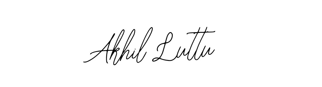 It looks lik you need a new signature style for name Akhil Luttu. Design unique handwritten (Bearetta-2O07w) signature with our free signature maker in just a few clicks. Akhil Luttu signature style 12 images and pictures png