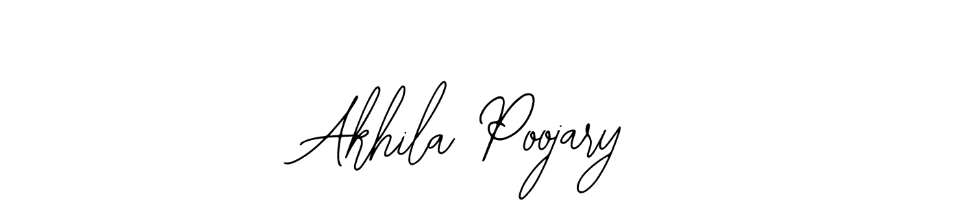 It looks lik you need a new signature style for name Akhila Poojary. Design unique handwritten (Bearetta-2O07w) signature with our free signature maker in just a few clicks. Akhila Poojary signature style 12 images and pictures png