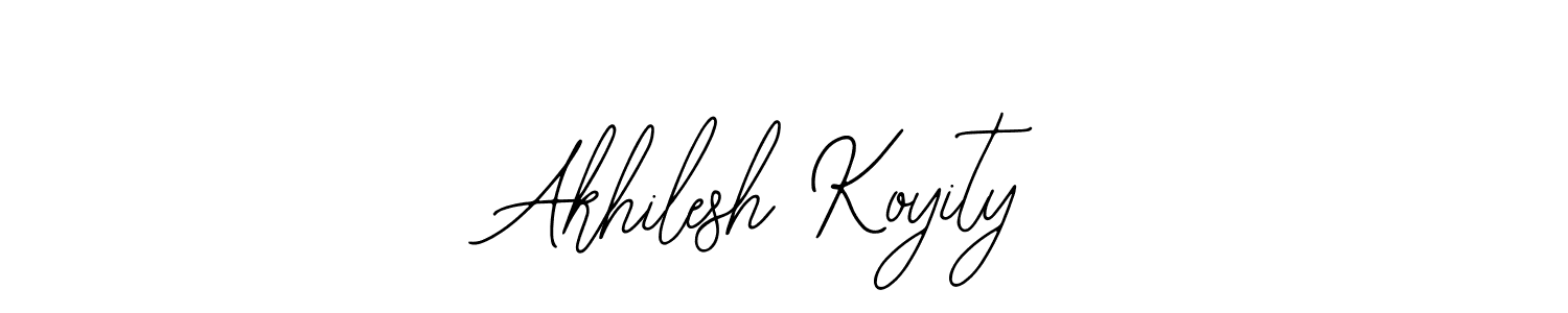 Make a beautiful signature design for name Akhilesh Koyity. With this signature (Bearetta-2O07w) style, you can create a handwritten signature for free. Akhilesh Koyity signature style 12 images and pictures png