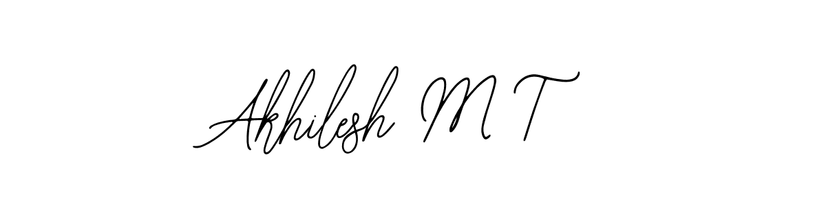 Also we have Akhilesh M T name is the best signature style. Create professional handwritten signature collection using Bearetta-2O07w autograph style. Akhilesh M T signature style 12 images and pictures png