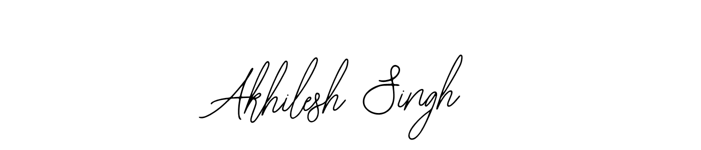 How to make Akhilesh Singh name signature. Use Bearetta-2O07w style for creating short signs online. This is the latest handwritten sign. Akhilesh Singh signature style 12 images and pictures png