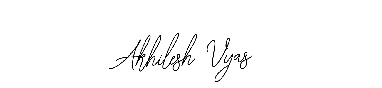 How to make Akhilesh Vyas name signature. Use Bearetta-2O07w style for creating short signs online. This is the latest handwritten sign. Akhilesh Vyas signature style 12 images and pictures png