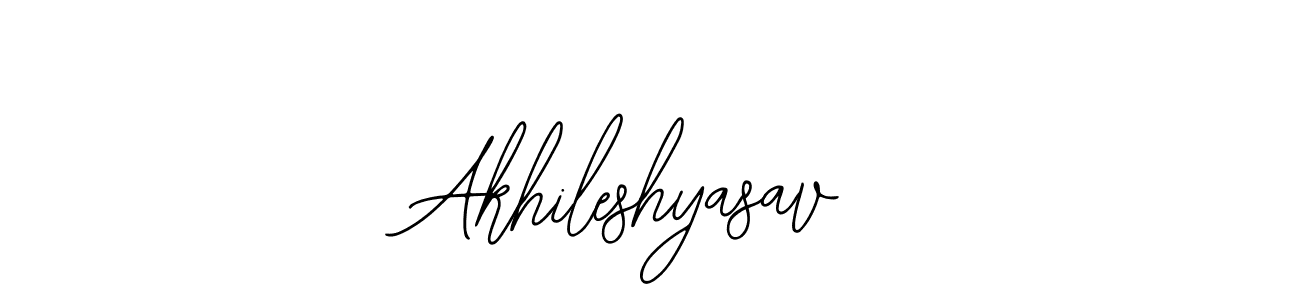 How to make Akhileshyasav signature? Bearetta-2O07w is a professional autograph style. Create handwritten signature for Akhileshyasav name. Akhileshyasav signature style 12 images and pictures png