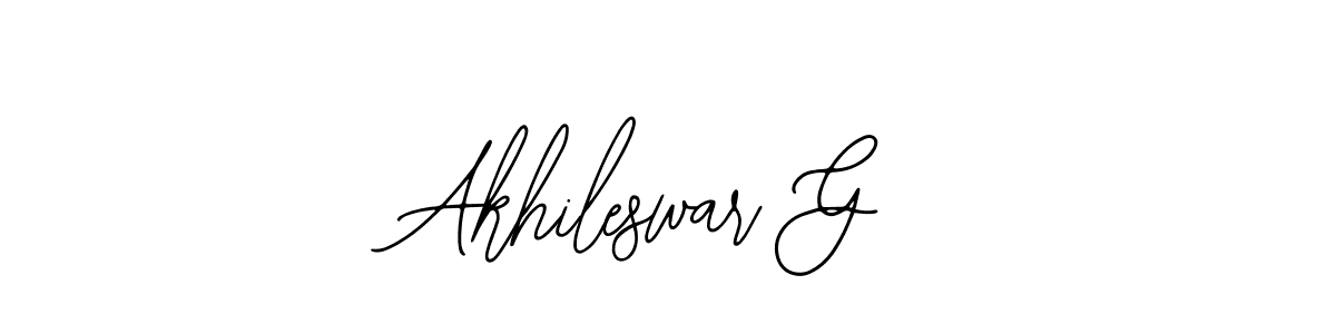 Create a beautiful signature design for name Akhileswar G. With this signature (Bearetta-2O07w) fonts, you can make a handwritten signature for free. Akhileswar G signature style 12 images and pictures png